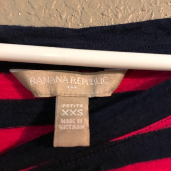 Sz XXS Pink and Blue Striped Banana Republic Dress - Picture 2 of 4